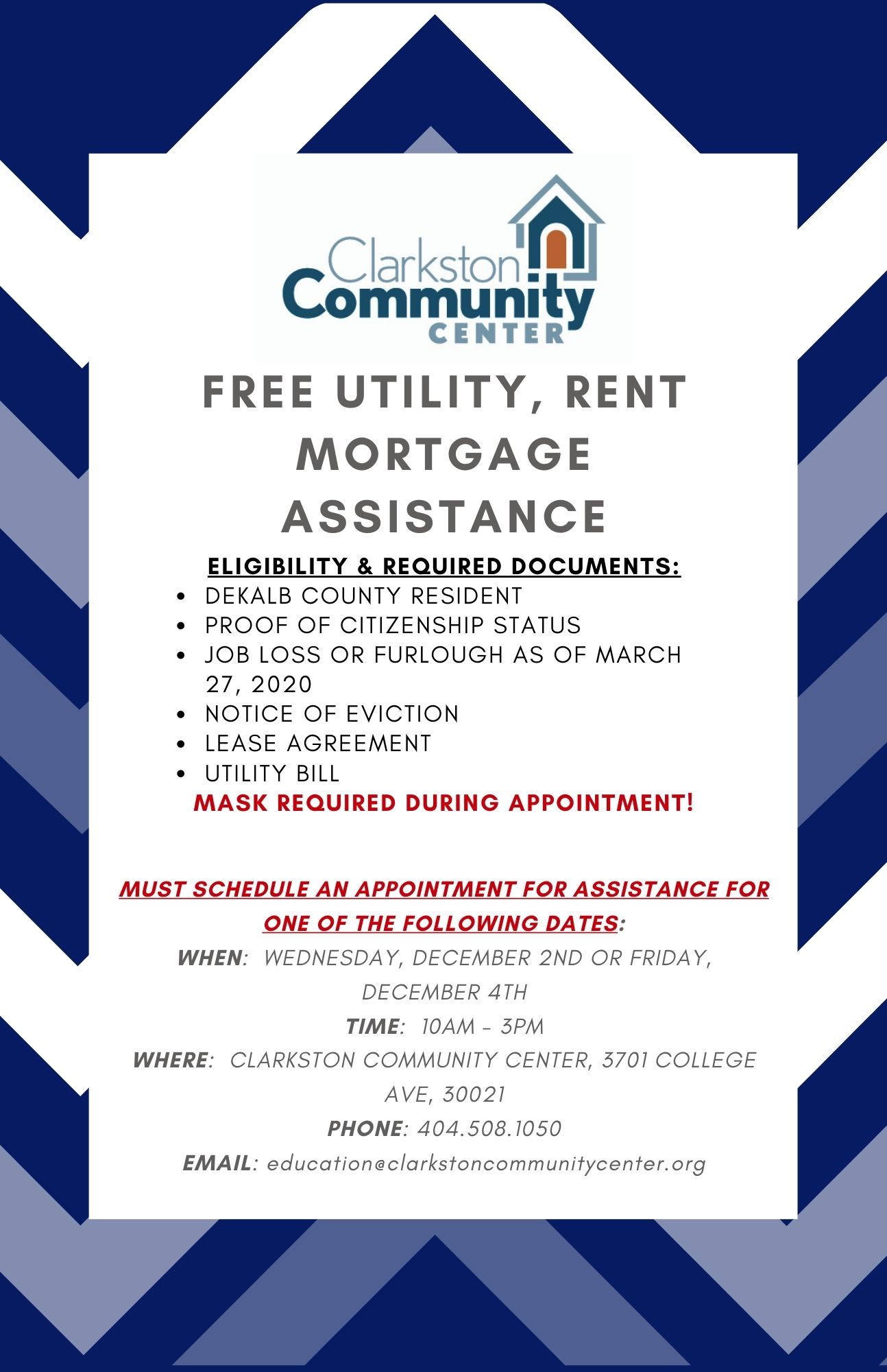 CCC Flyer for Rent Assistance Revised