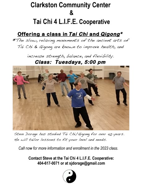 Tai Chi 4 LIFE Promotional Flier